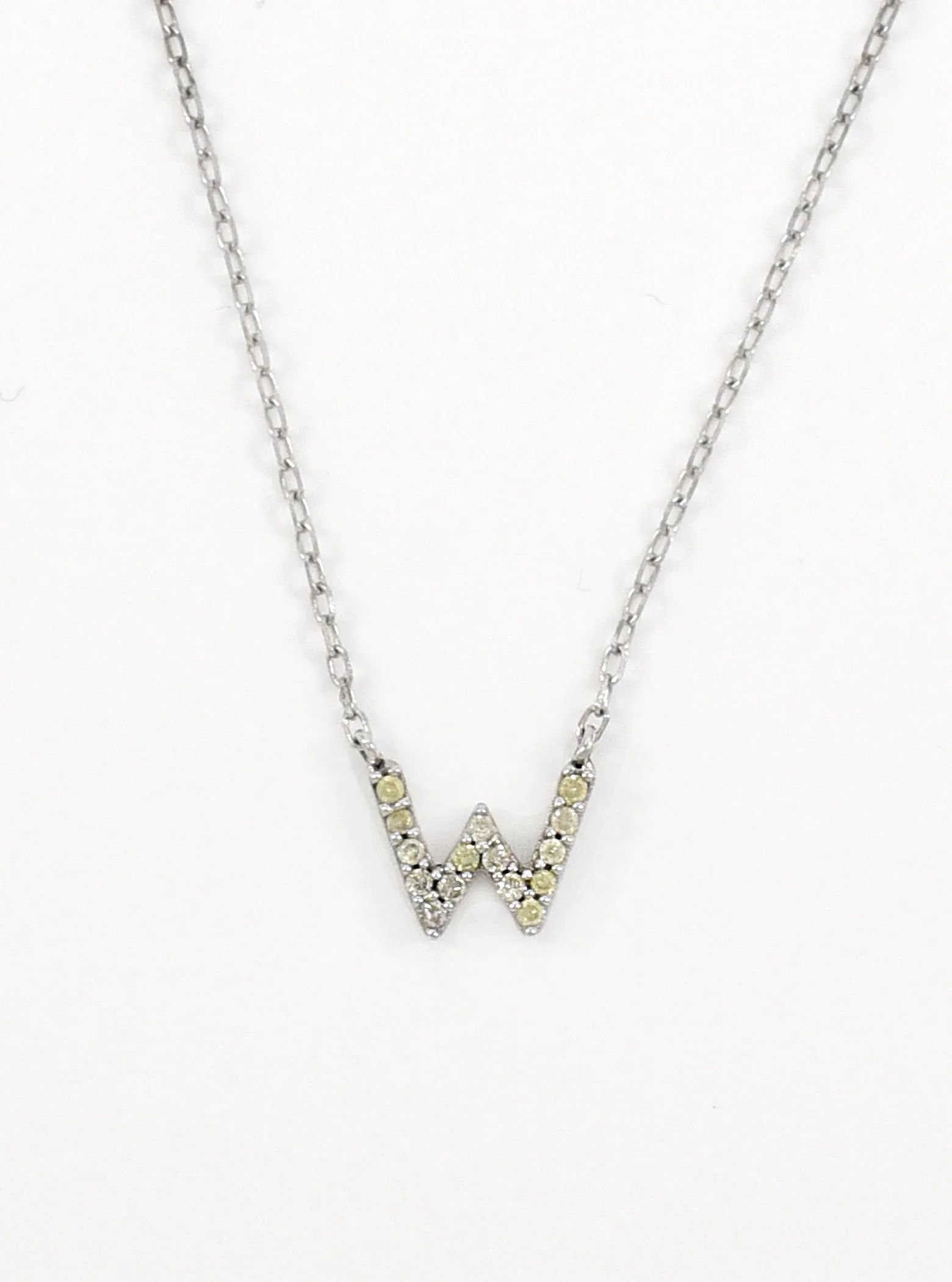 18k Gold Initial with Diamond Necklace