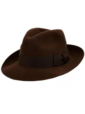 1940s Vintage Style Mayfair Dark Brown Fedora