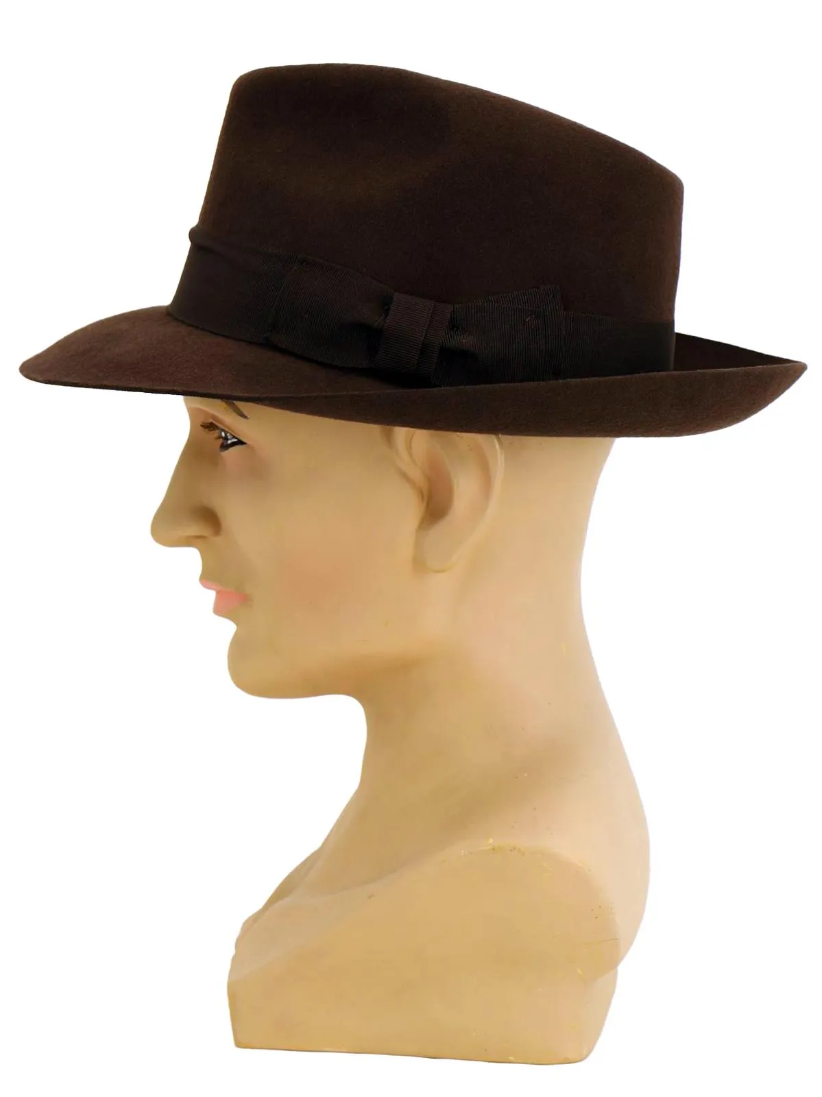 1940s Vintage Style Mayfair Dark Brown Fedora