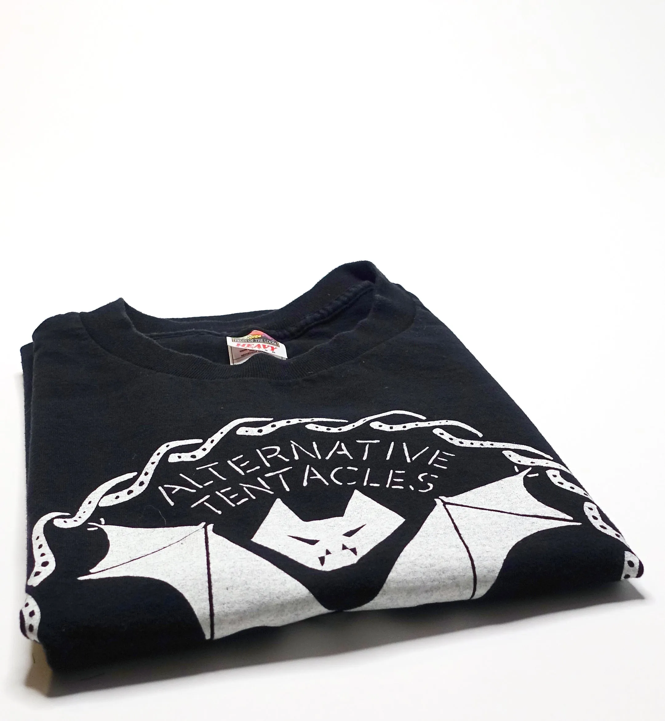 Alternative Tentacles ‎– Winston Smith Bat Logo 90's Shirt Size XL