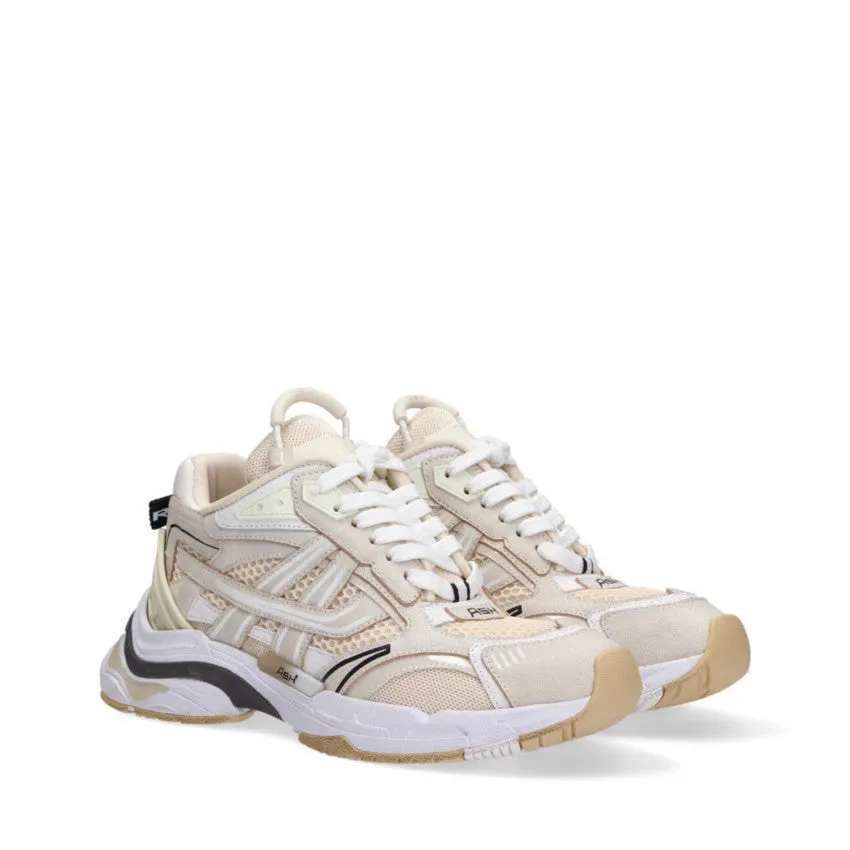 ASH SNEAKERS RACE01 BEIGE-WHITE-TALC