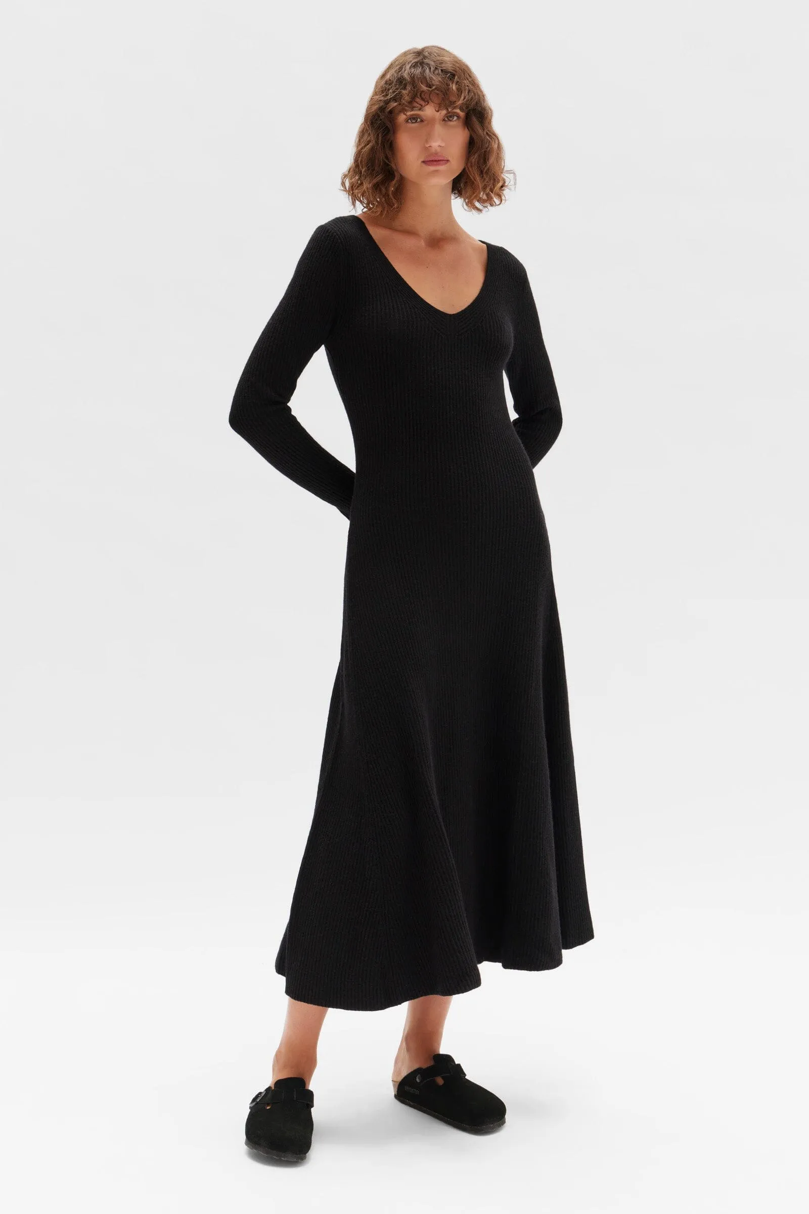 Assembly Label Gloria Knit Dress - Black