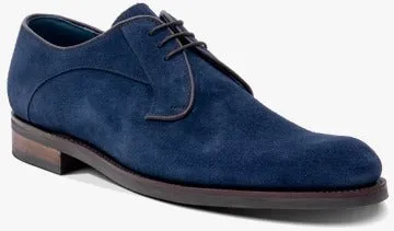 Barker Derby - Derby Shoe - Navy Suede