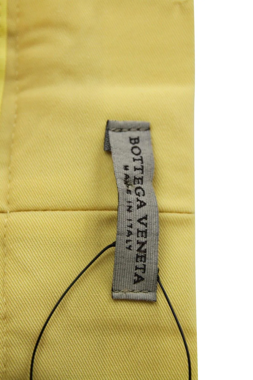 Bottega Veneta Women's Belt Line Yellow Virgin Wool Dress Pant