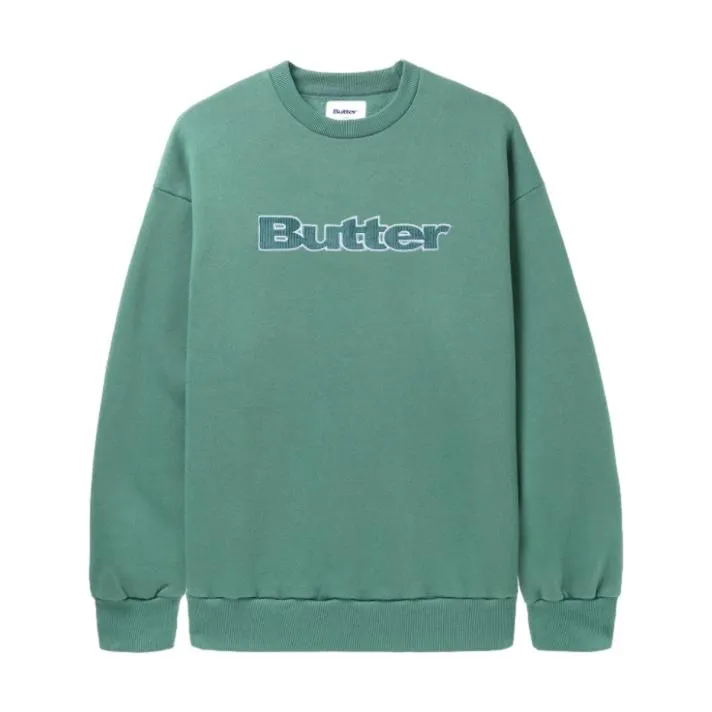 Butter Cord Logo Crewneck Jungle Wood