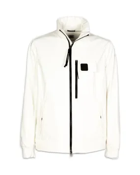 CP Company Metropolis Series Shell-R Stand Collar Jacket White