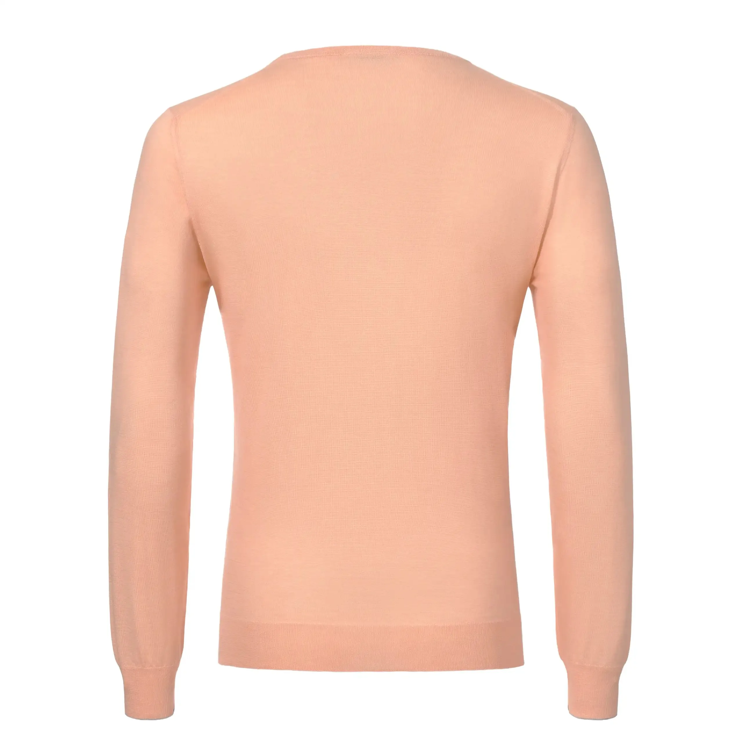 Crew-Neck Cashmere Sweater in Peach