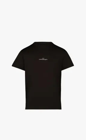 DISTORTED LOGO BLACK T-SHIRT