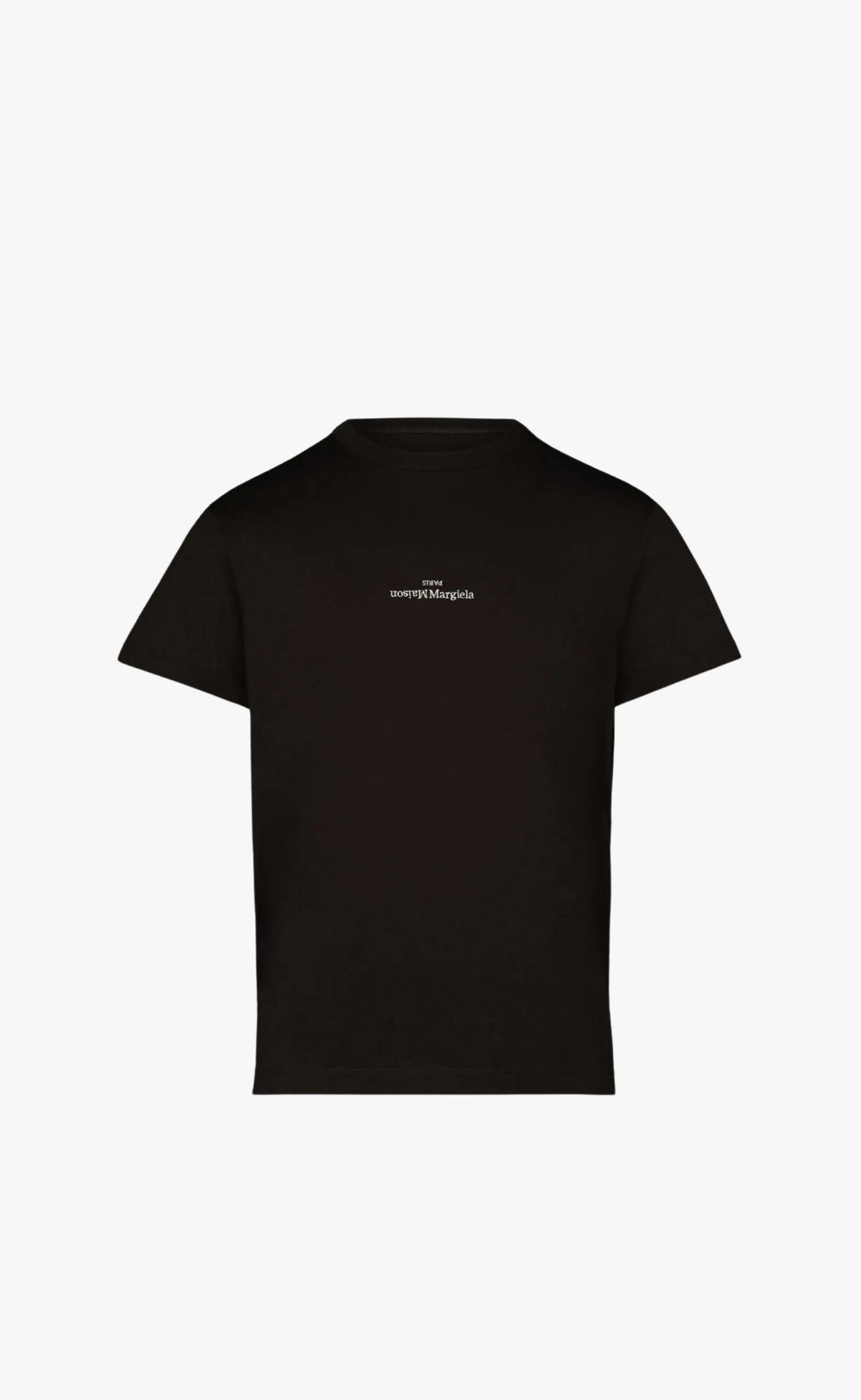 DISTORTED LOGO BLACK T-SHIRT