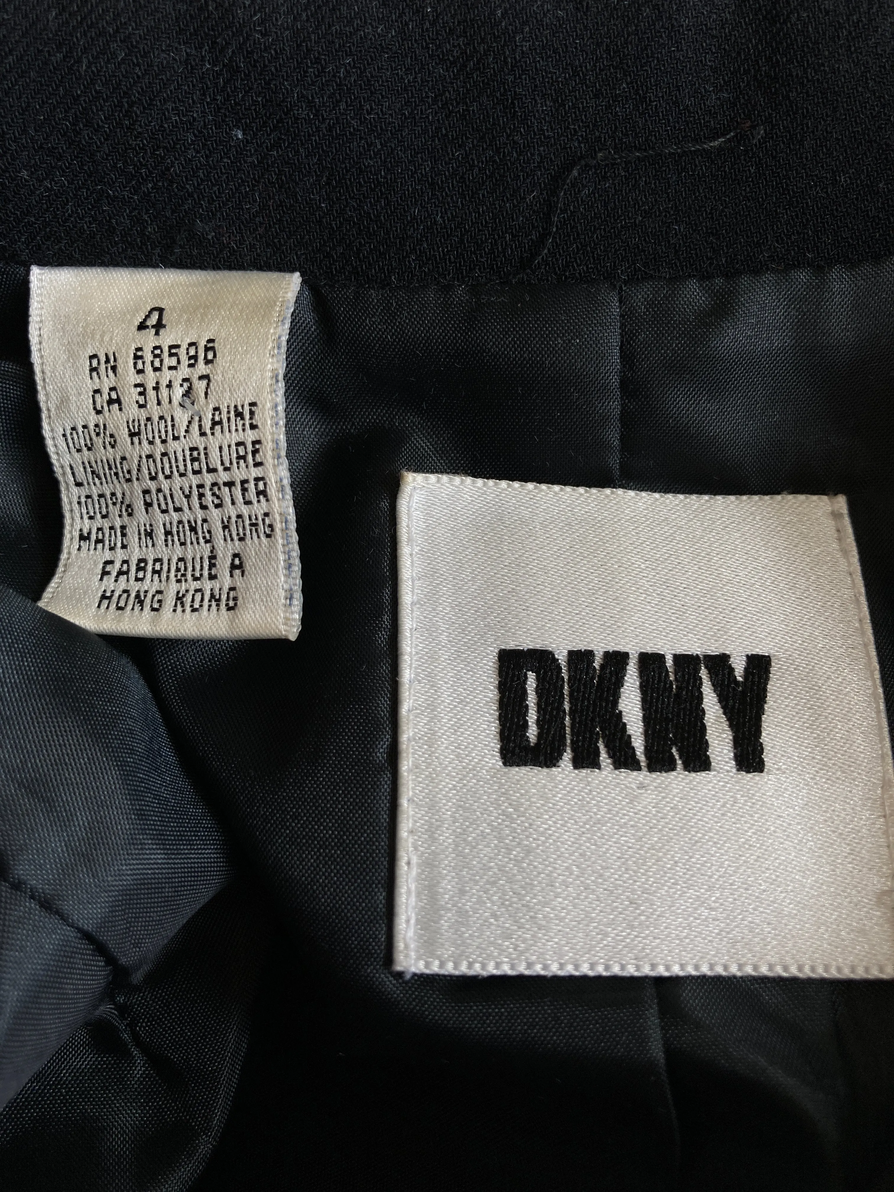 DKNY Vintage Black Blazer, 4