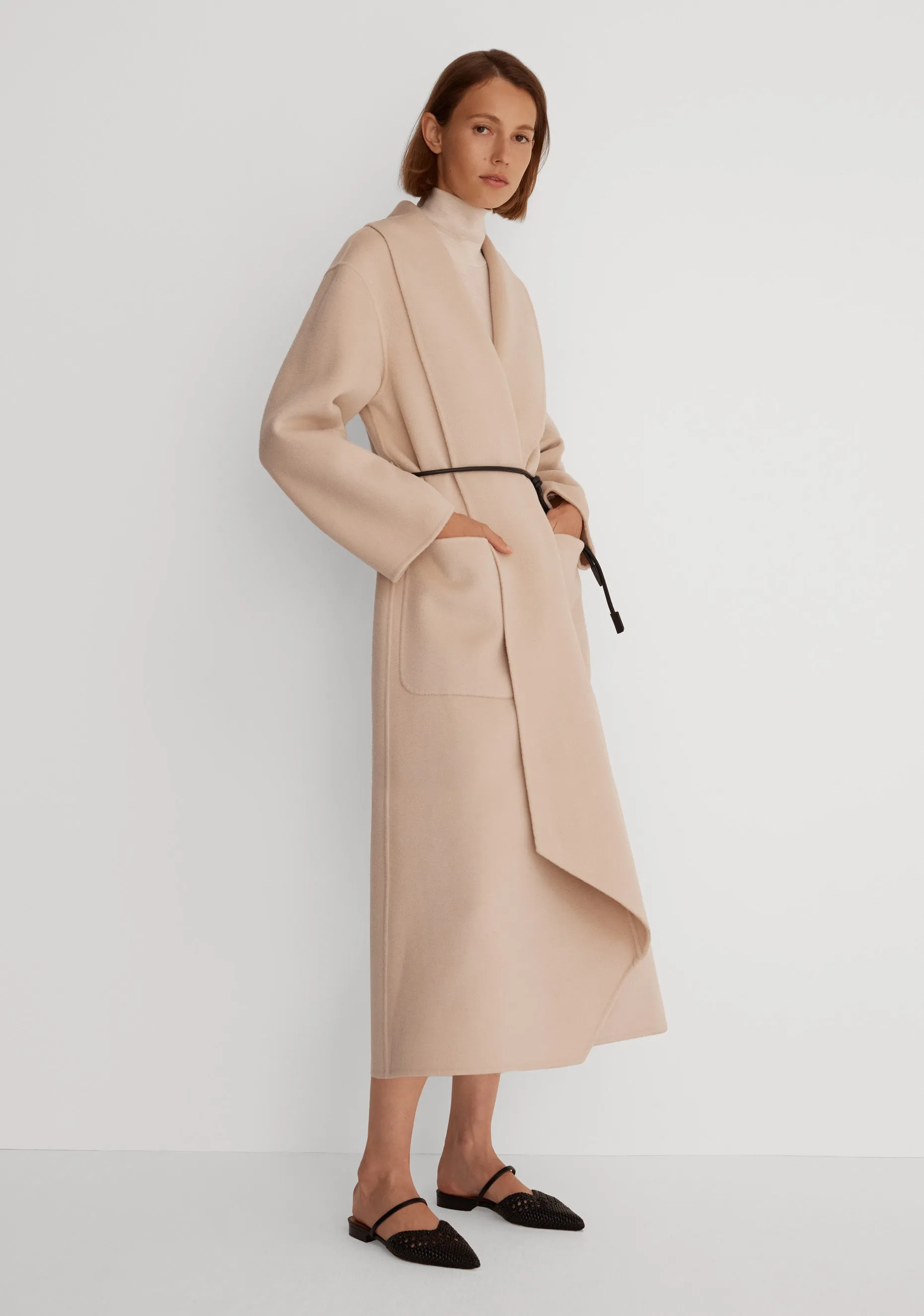 Falls Wool Coat_Almond