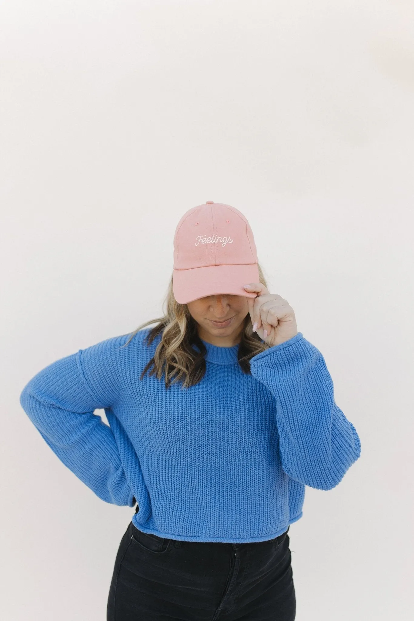 Feelings Dad Hat Pink