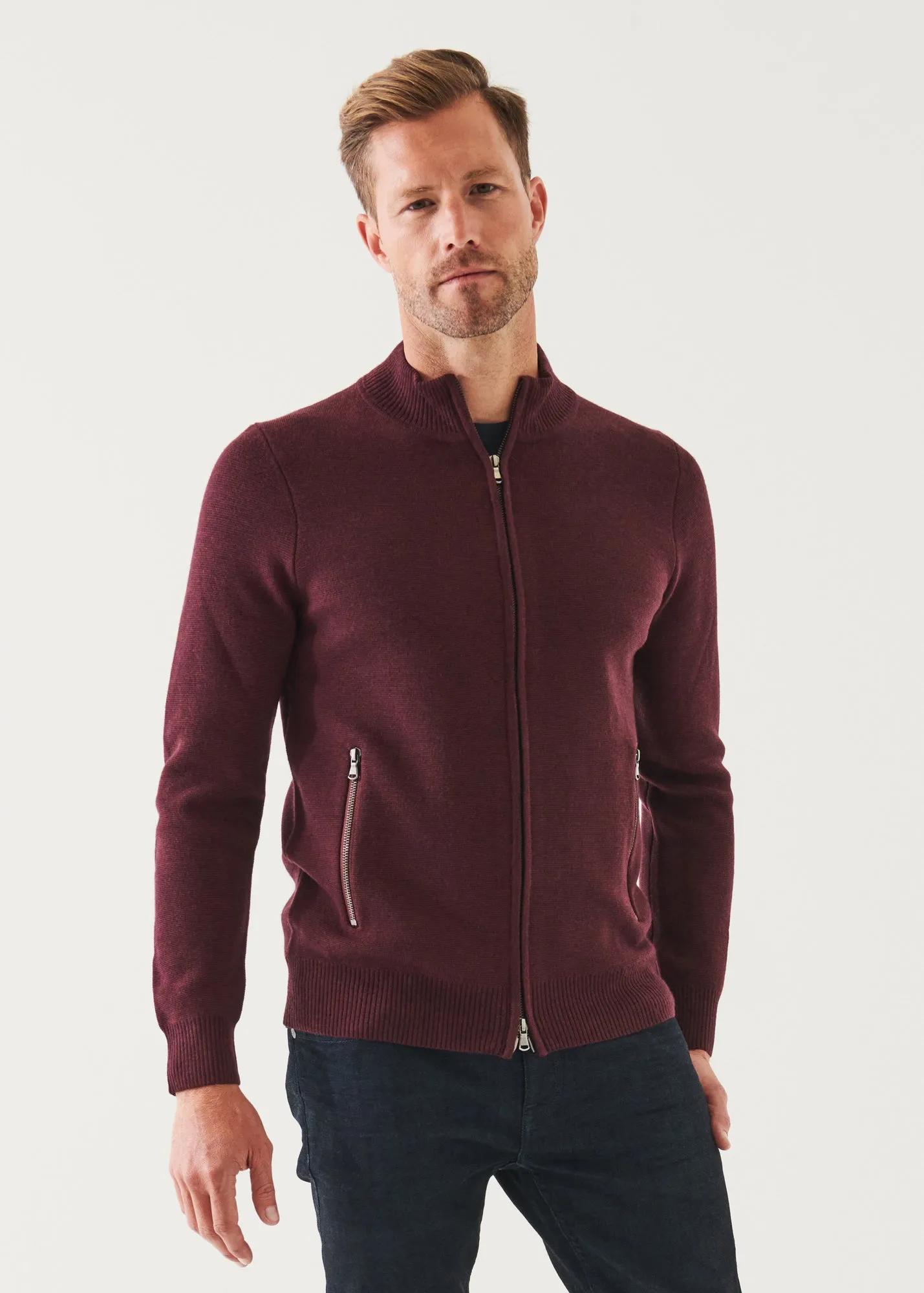 FULL-ZIP HALF MILANO CARDIGAN