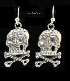 German Style WWII Skull in STERLING SILVER