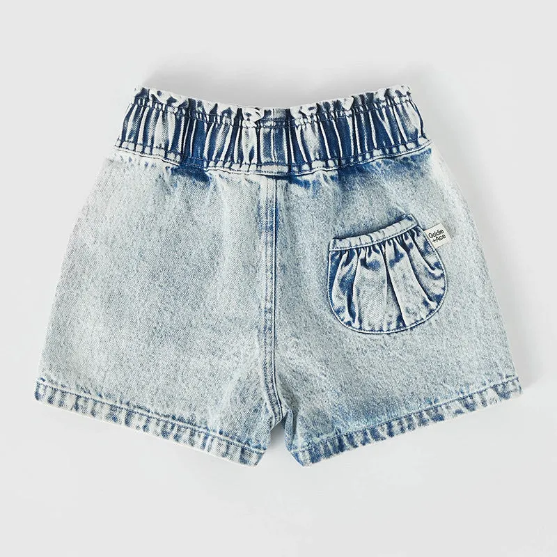 Goldie And Ace Ziggy Shorts - Denim Strawberry