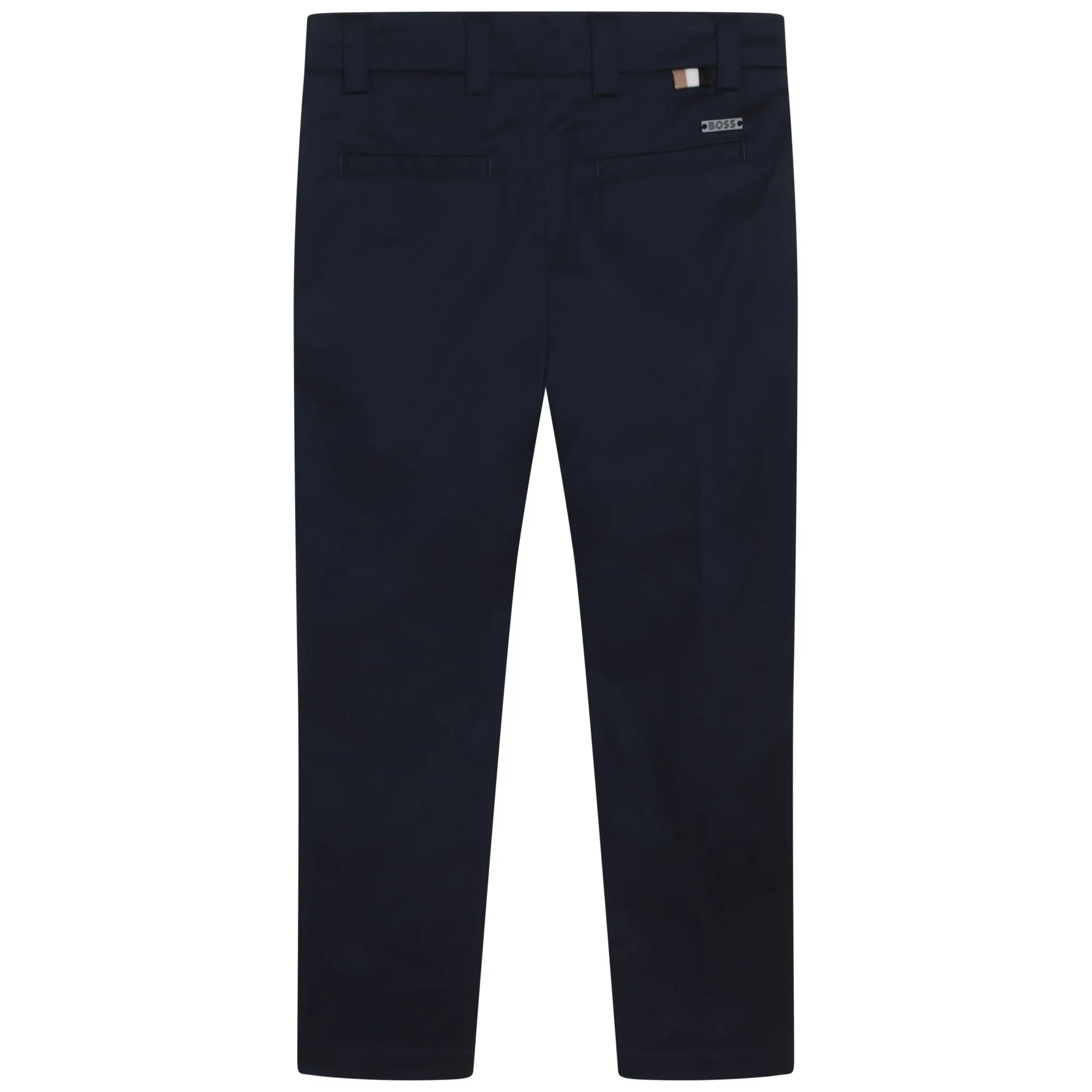 Hugo Boss Boys Cotton Dress Pants_ Navy J24779-849