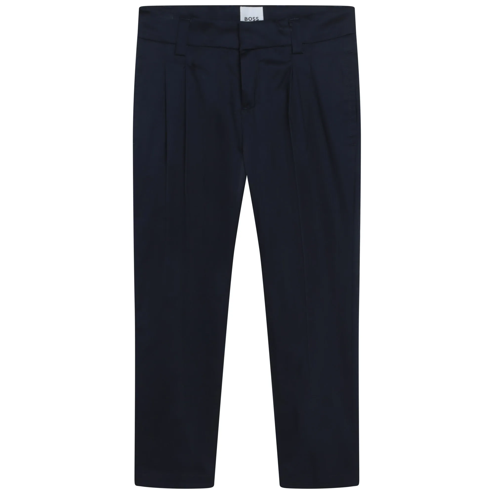 Hugo Boss Boys Cotton Dress Pants_ Navy J24779-849