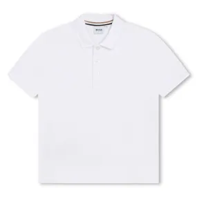 Hugo Boss Boys S/S Polo _White J25O24-10P