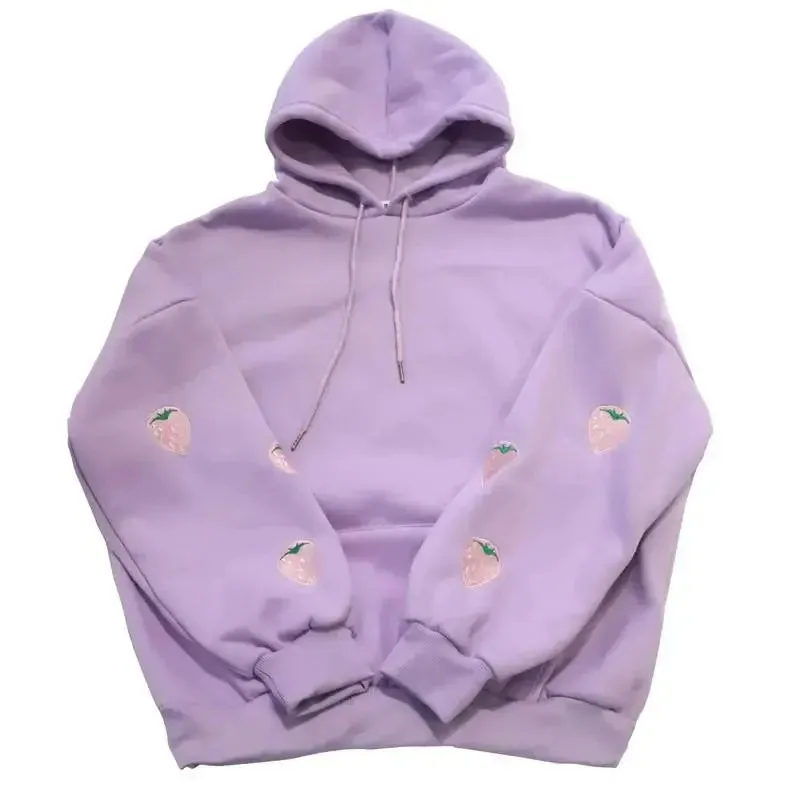 Kawaii Korean Style Strawberry Hoodie