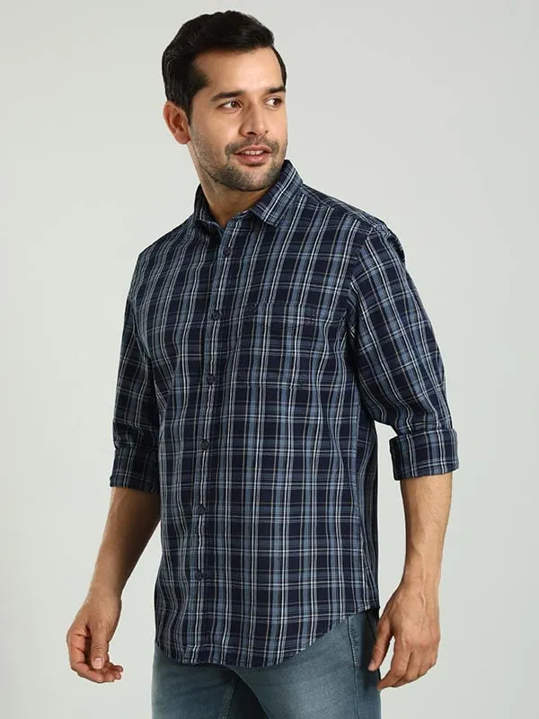 Men Checked Full Sleeve Cotton Shirt