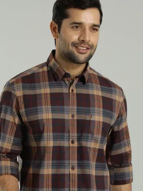 Men Checked Full Sleeve Cotton Shirt