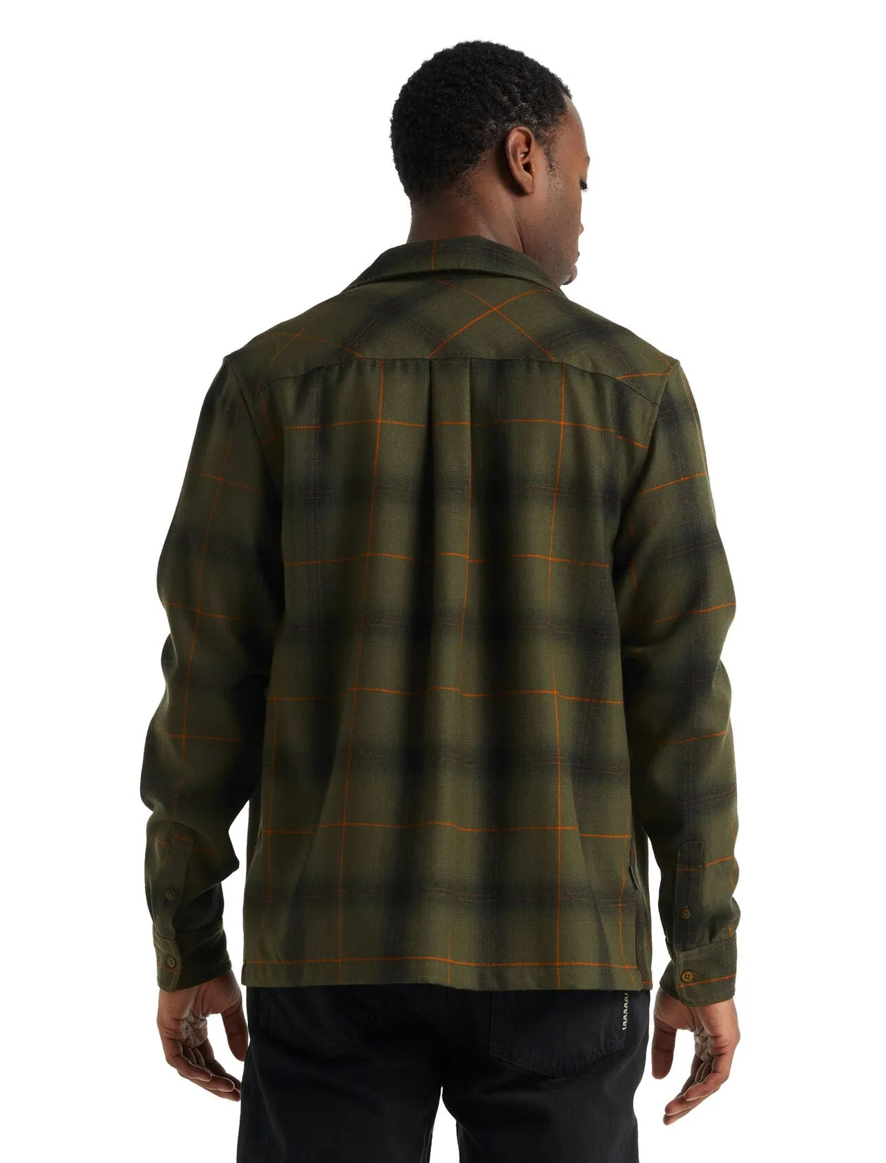 Mens Dawnder LS Flannel Shirt Plaid- Loden