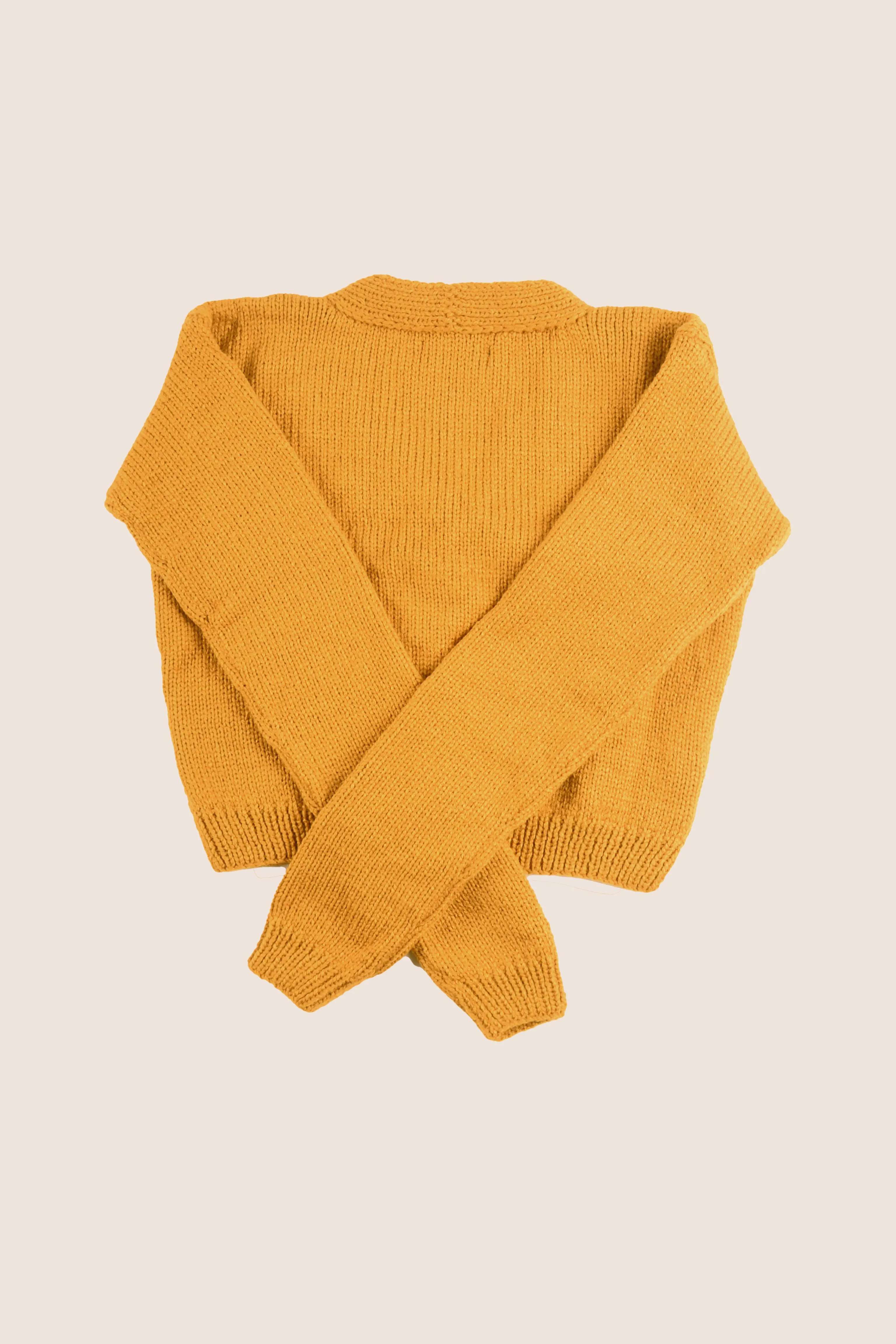 Mustard V-Neck Cardigan