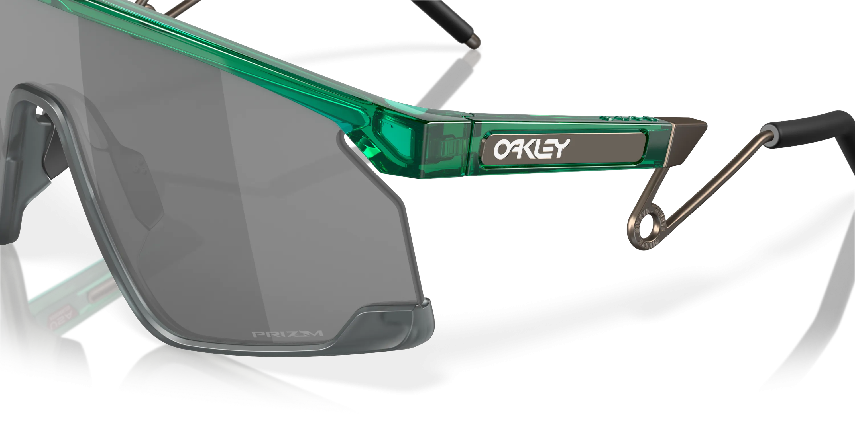 Oakley BXTR Prizm Black Lenses - Transparent Viridian Frame