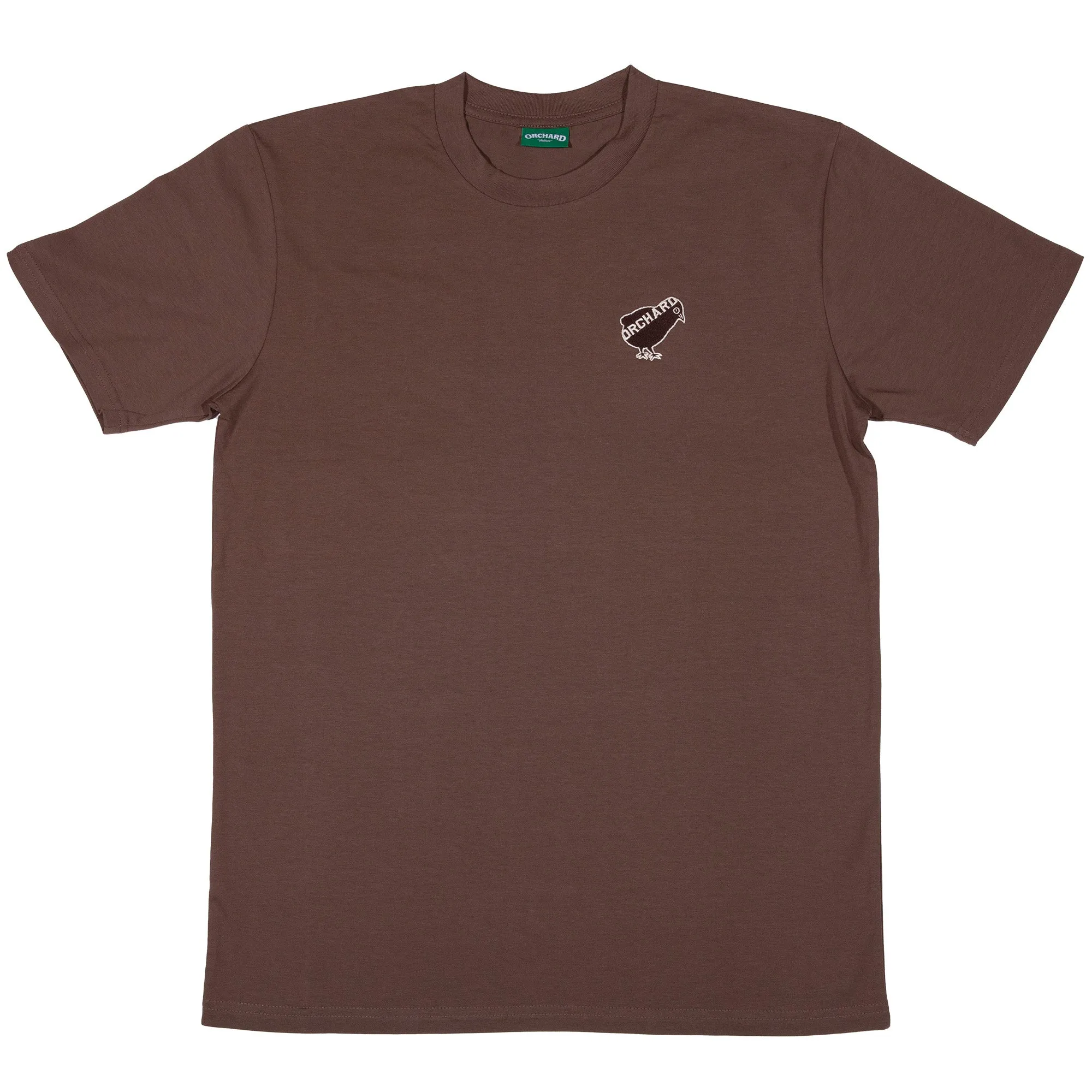 Orchard Emb Bird Logo Tee Walnut/Brown/Cream