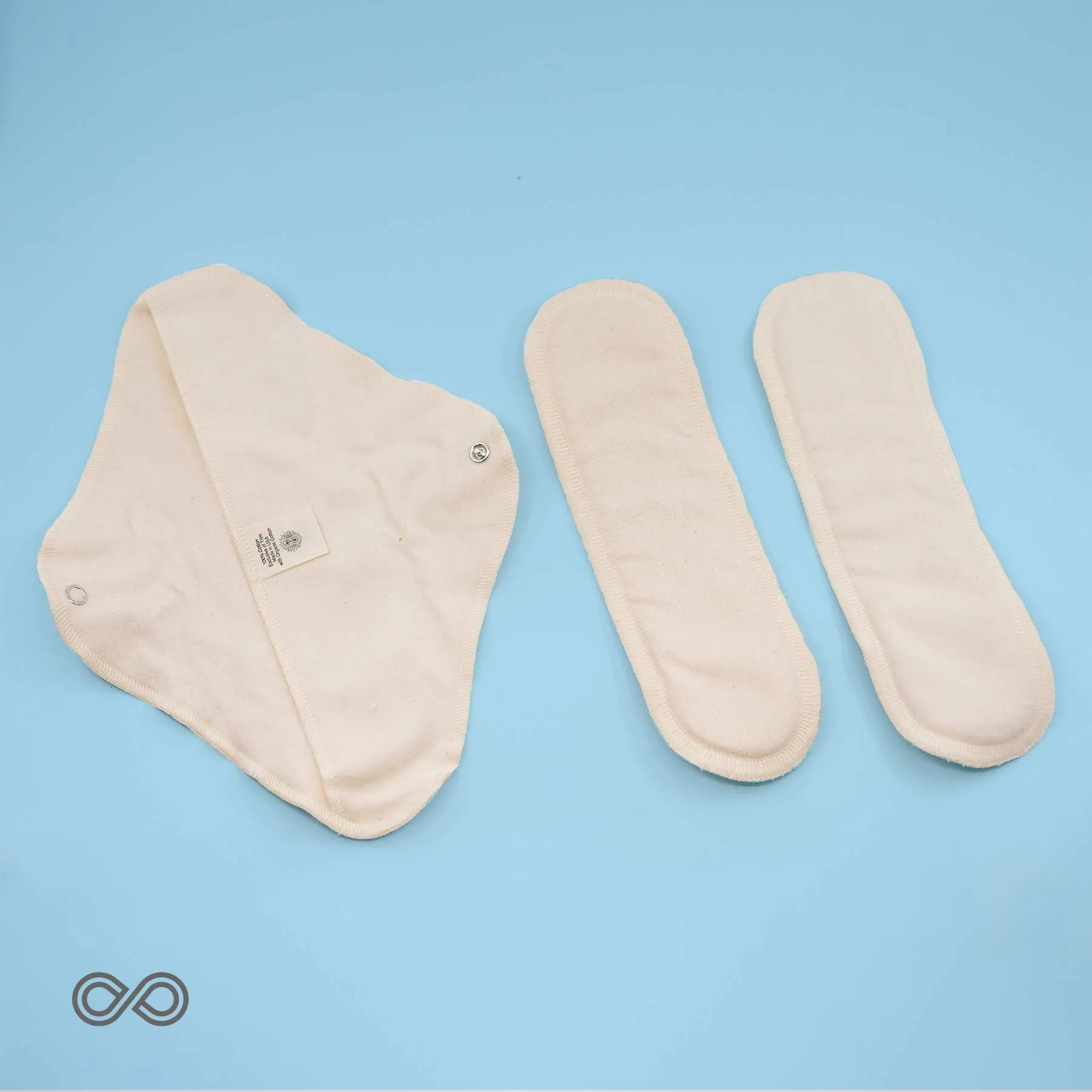 Organic Cotton Daytime Plus Washable Menstrual Pad (Made in USA) (Latex-free)