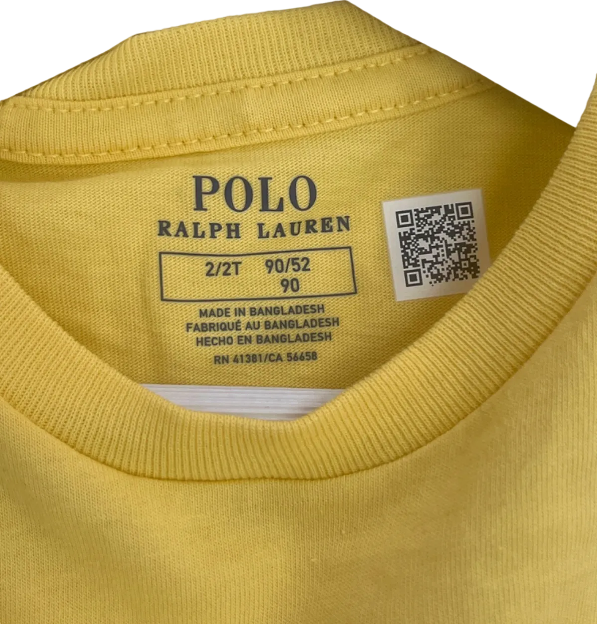 Polo Ralph Lauren Yellow SS CN Tee-TP-KNT 2yrs