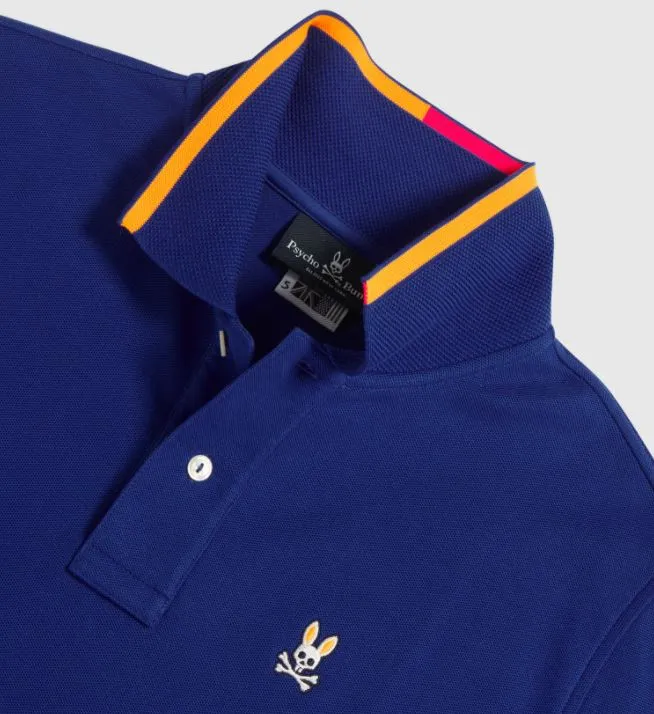 Psycho Bunny Mens Fritton Polo - Deep Royal