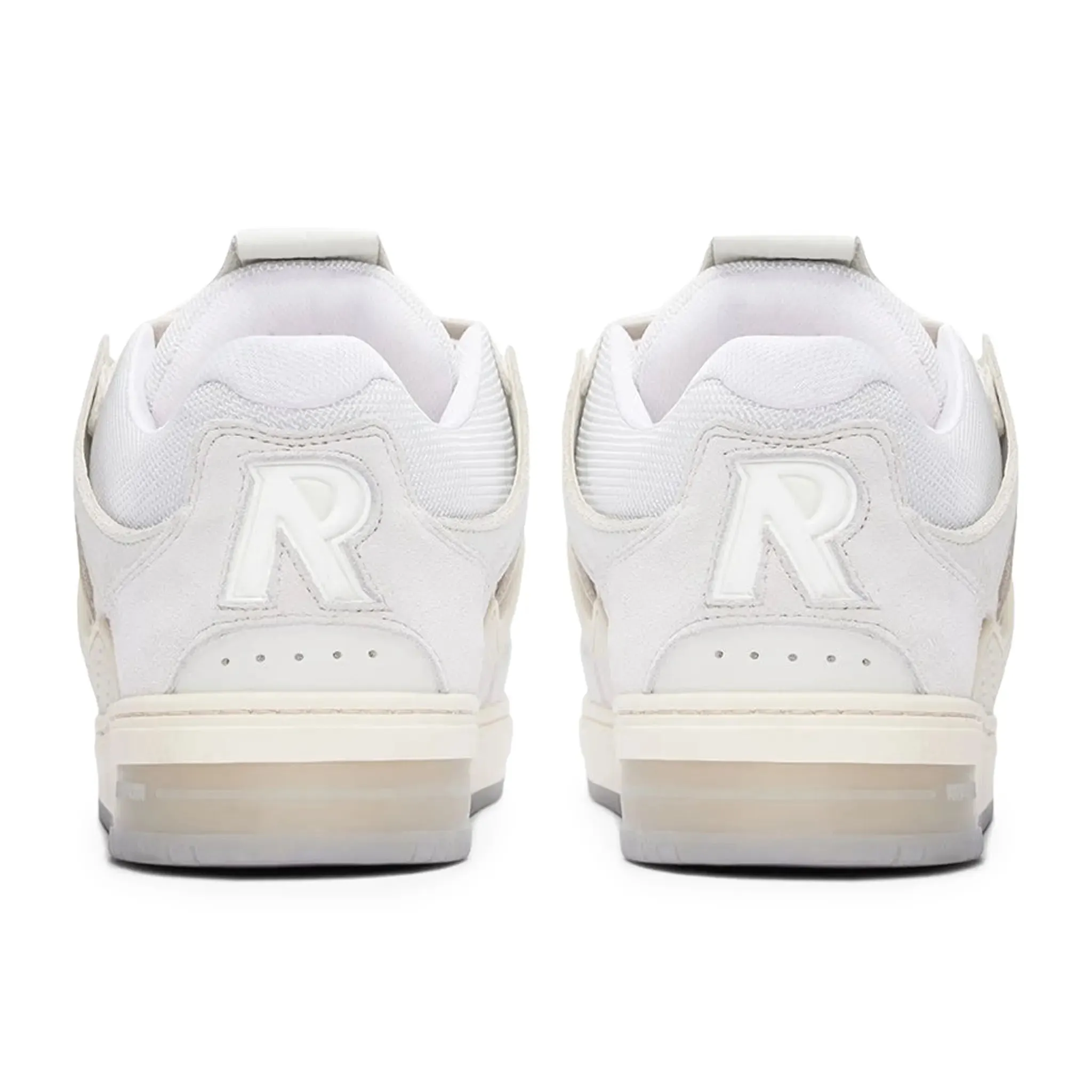 Represent Bully Panelled Canvas Vintage White Grey Sneakers