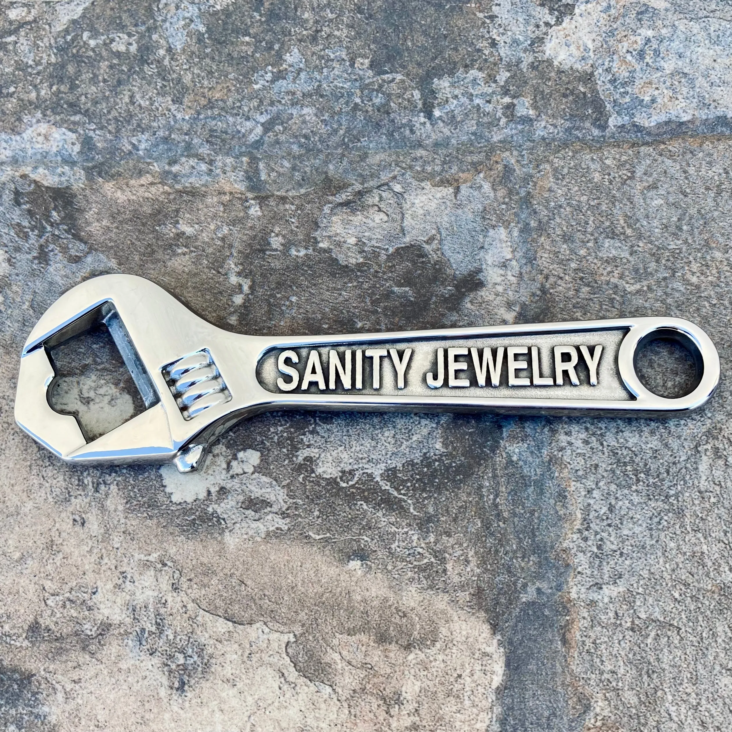 Sanity's Wrench Bottle Opener - Polished -  BO1