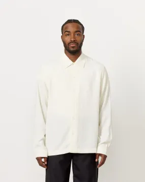 Sense Shirt in Off White Crepe