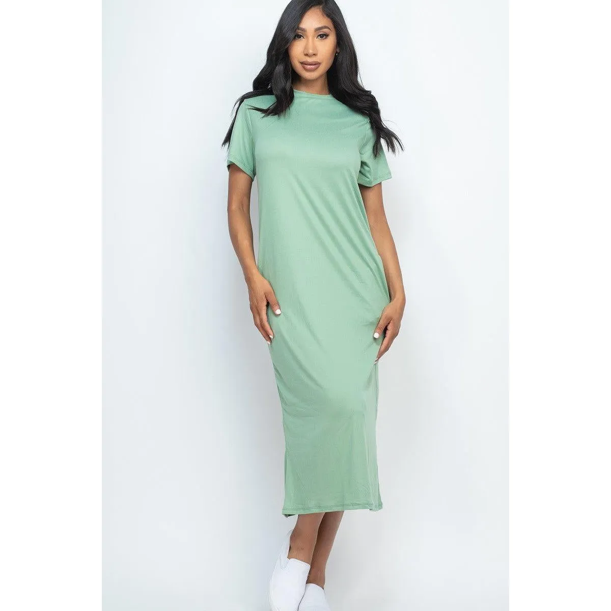 Side Pocket Tee Dress