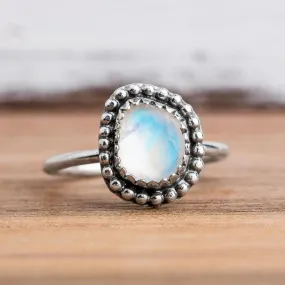 Size 3 Midi Ring | Rainbow Moonstone