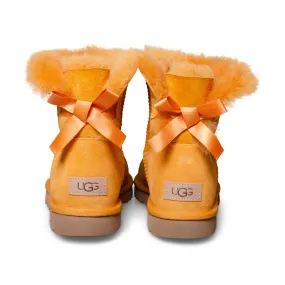 UGG Mini Bailey Bow II Sweet Potato Boots - Women's