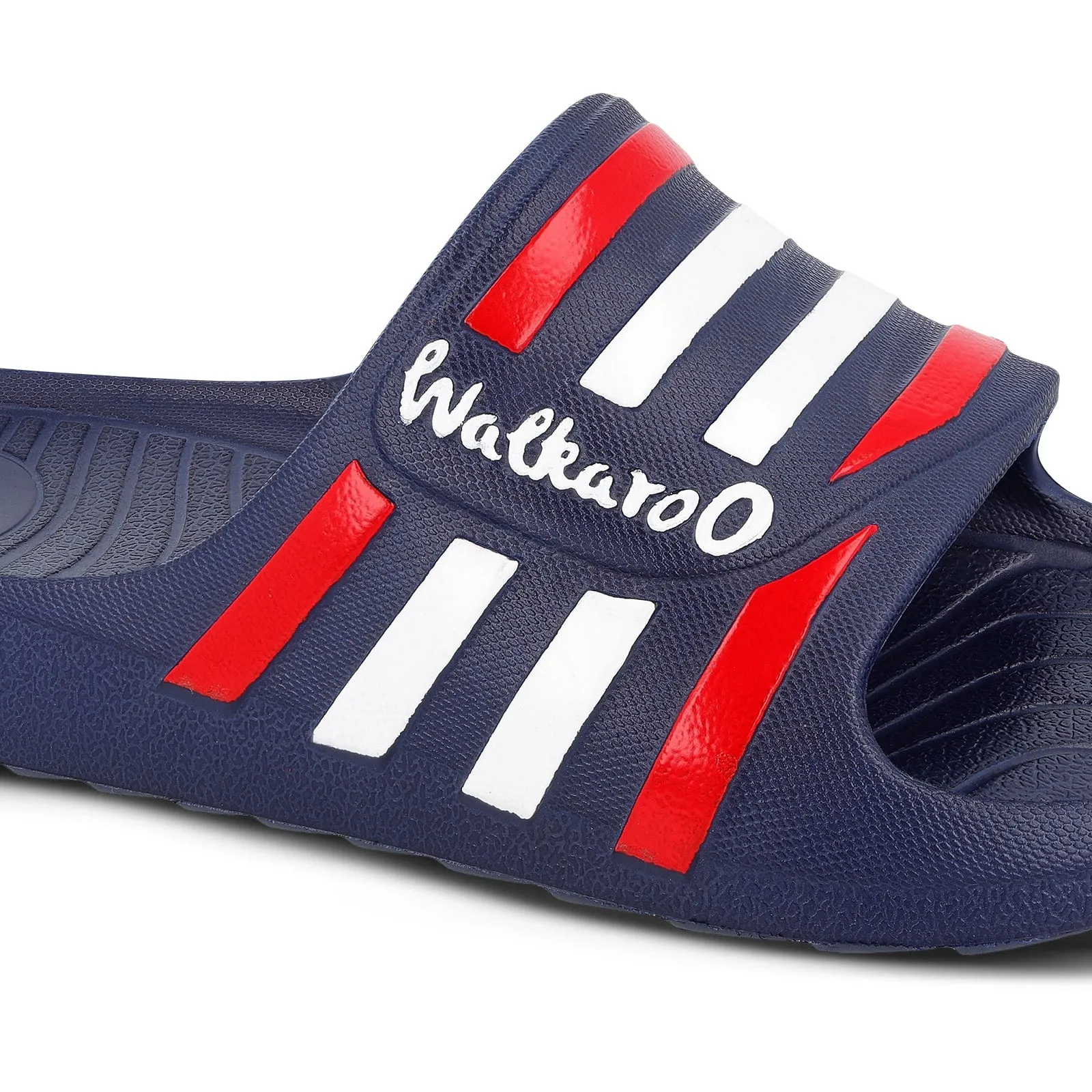 Walkaroo Mens Flip Flop Sliders  - WC4835 Navy Blue