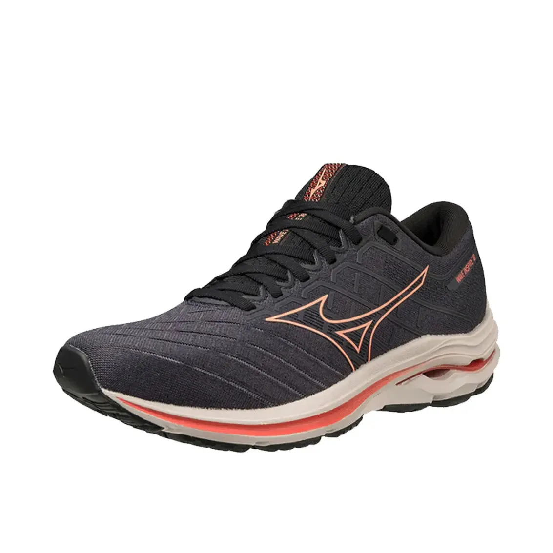 Womens Mizuno Wave Inspire 18 - Night Sky / Salmon / Wind Chime