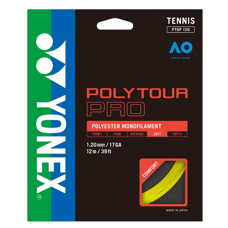 Yonex Poly Tour Pro 120 200m Yellow