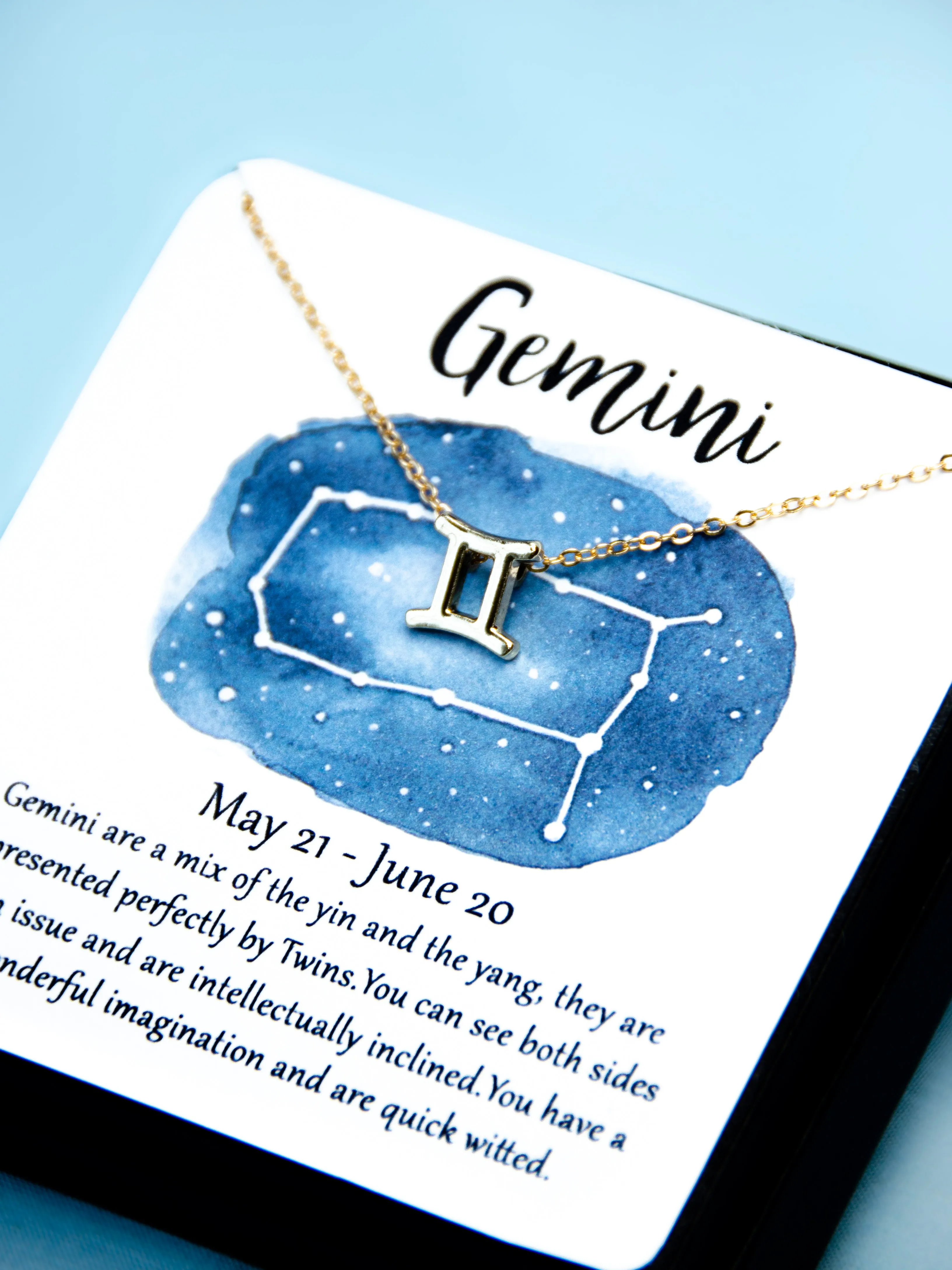 Zodiac Gemini Astrological Necklace