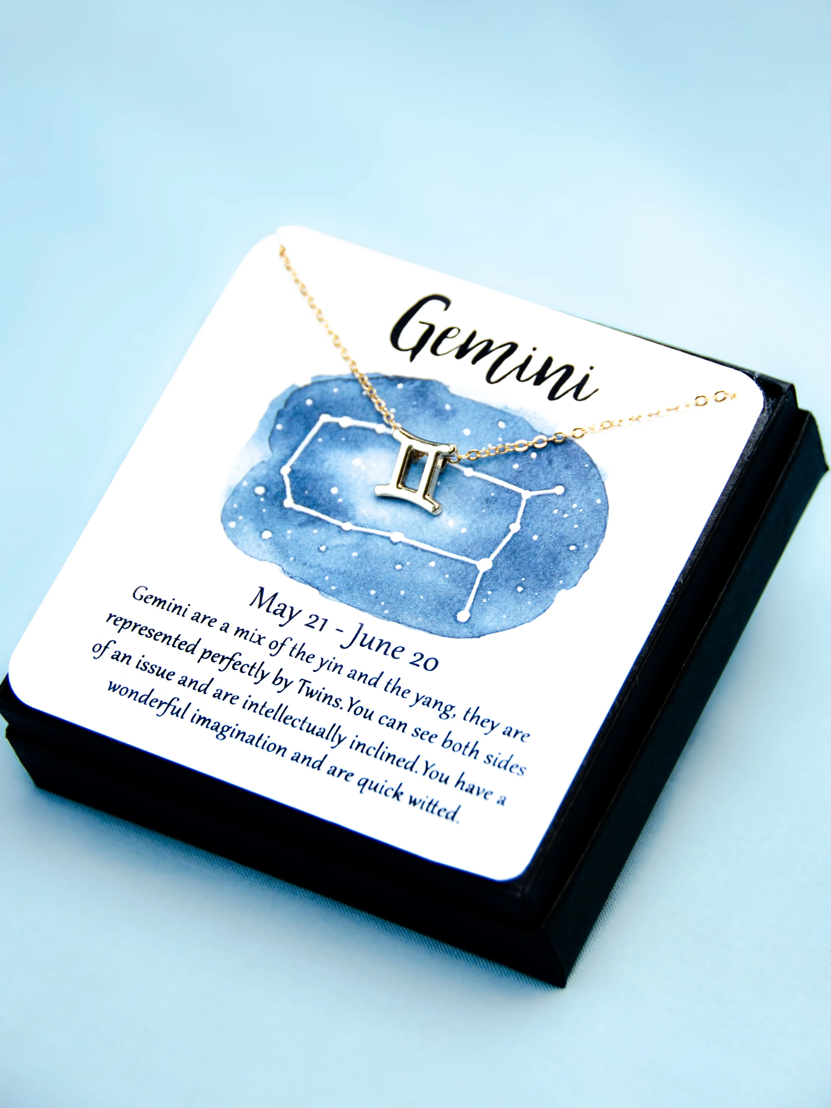 Zodiac Gemini Astrological Necklace